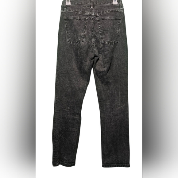 Reformation 27 Liza High Straight Leg Faded Black EUC Waist 29 Inseam 26 - Picture 2 of 4